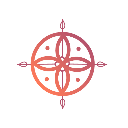 Weisheits-Raum Freude Kompass Logo