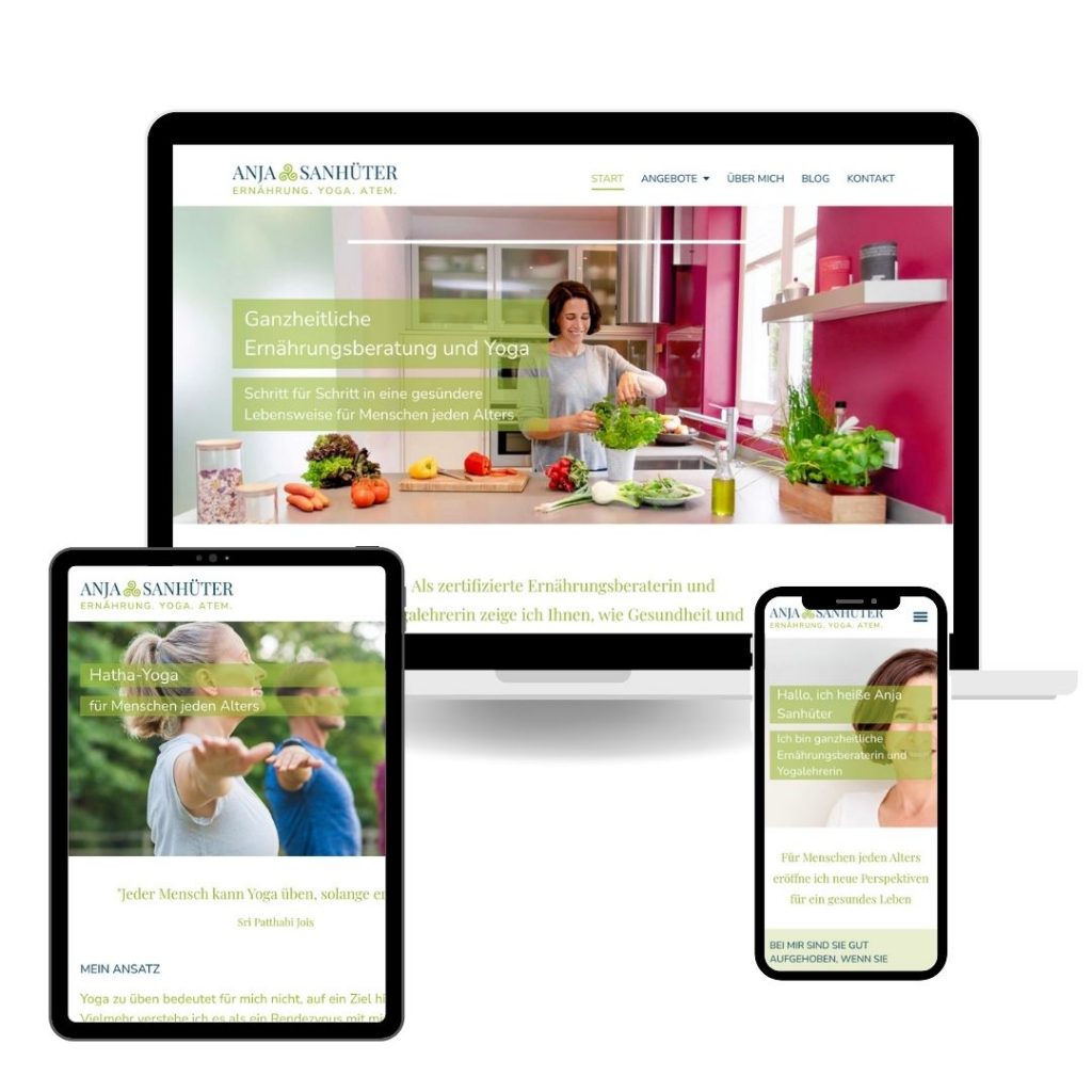 Anja Sanhüter Website
